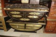 Brass Fitted Cabinets and Chairs