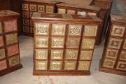 Brass Fitted Cabinets and Chairs