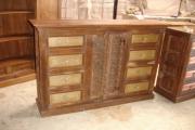 Brass Fitted Cabinets and Chairs