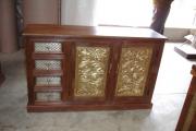 Brass Fitted Cabinets and Chairs