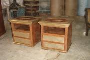 Brass Fitted Cabinets and Chairs