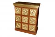 Brass Fitted Cabinets and Chairs