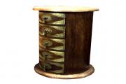 Brass Fitted Cabinets and Chairs